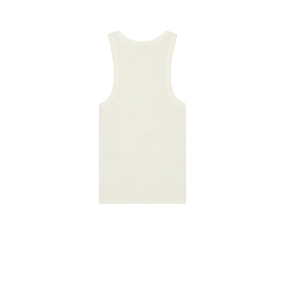 Boiler Room Garment Dyed Ribbed Tank in Bone Large New Mens Top - Picture 3 of 10